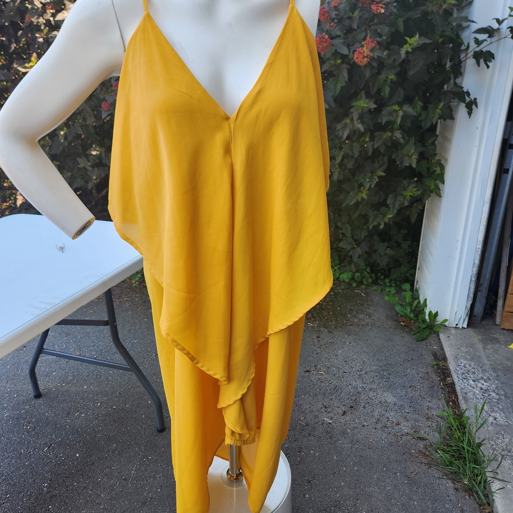 Revamped Yellow Mini Dress